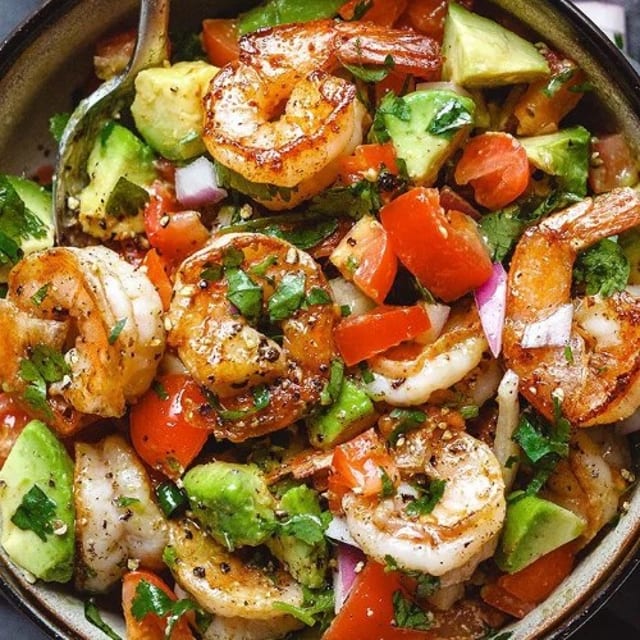 Shrimp & Avocado Salad.