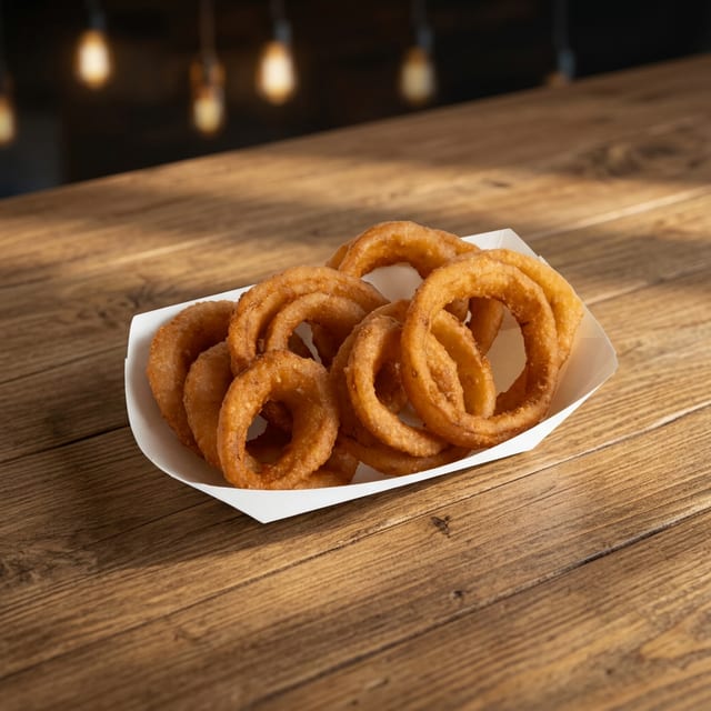 Beer Battered Onion Rings.